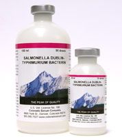 Salmonella Dublin-Typhimurium Bacterin Cattle Vaccine, 100mL , 50 Doses , Colorado Serum 11604