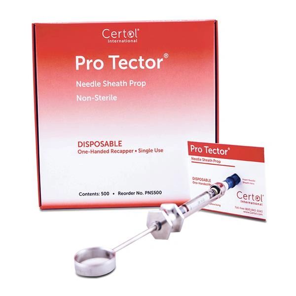 ProTector Single Handed Needle Sheath Prop Disposable 500/Box , Certol PNS500-1