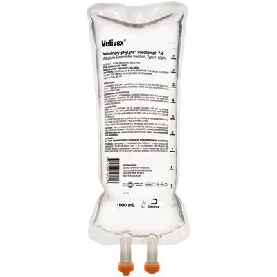 Vetivex Veterinary pHyLyte pH 7.4 Injection, USP 1000 ml, 12/Pkg , DECHRA 501-01