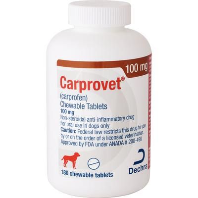 Carprovet (Carprofen) Chewable Tablets 100 mg, 180/Bottle , DECHRA 17033-0351-18