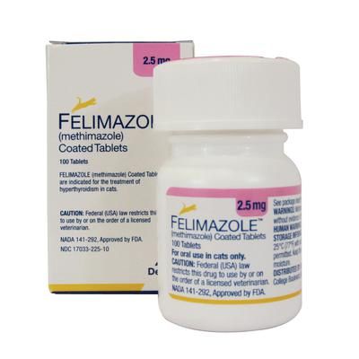 Felimazole Coated Tablets 2.5 mg, 100/Bottle , DECHRA FEL-025