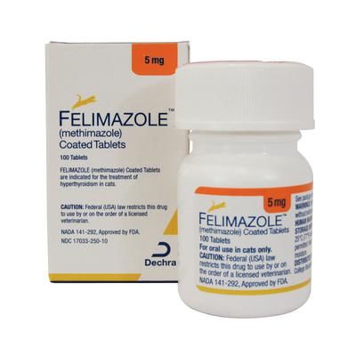 Felimazole Coated Tablets 5 mg, 100/Bottle , DECHRA FEL-050