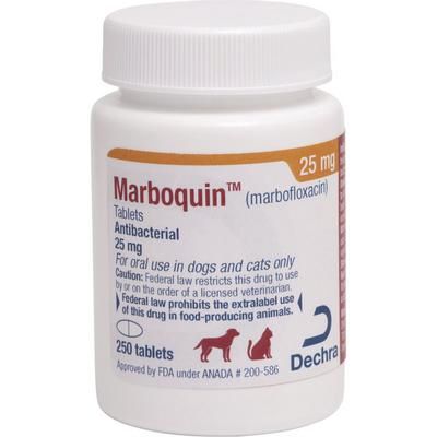 Marboquin Tablets 25 mg, 250/Bottle , DECHRA 17033-125-25