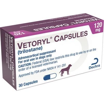 Vetoryl Capsules 120 mg, 30 Capsule Blister Pack , DECHRA VET-120