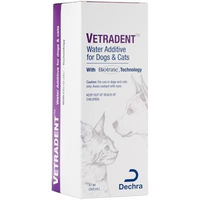 Vetradent Water Additive for Dogs and Cats Liquid Additive, 17 oz Bottle , DECHRA 530-05
