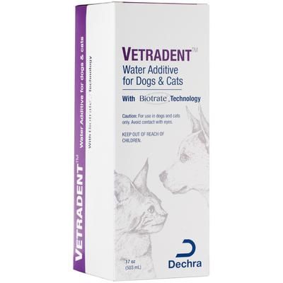 Vetradent Water Additive for Dogs and Cats Liquid Additive, 17 oz Bottle , DECHRA 530-05