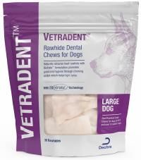 Vetradent Rawhide Dental Chews for Dogs Large Dog , 30/Pack , Dechra 536-30