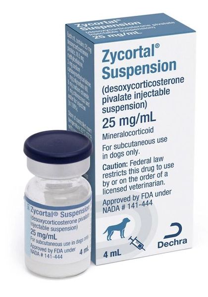 Zycortal Suspension (Desoxycorticosterone Pivalate) Injectable, 4mL , Dechra 382-04