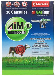 Aim-A Abamectin VetCaps 10mL, 30 Count , Durvet 006-614