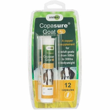 Copasure Copper Supplement for Adult Goats 4gm, 12 Capsules , Durvet 001-85084