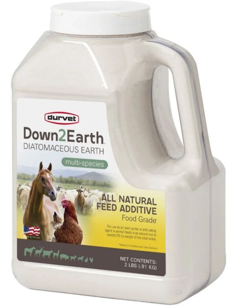 Down2Earth Diatomaceous Earth Multi-Species Feed Additive, 2lb , Each , Durvet 001-0631