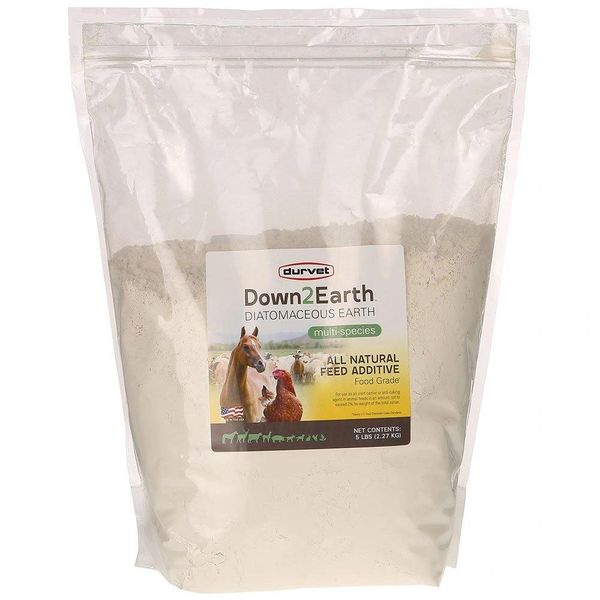 Down2Earth Diatomaceous Earth Multi-Species Feed Additive, 5lb , Each , Durvet 001-0633