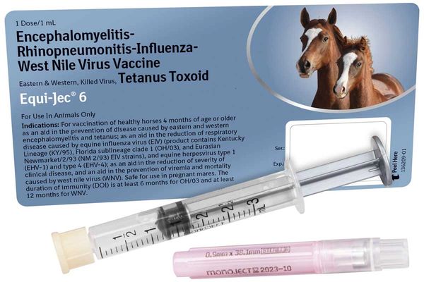 Equi-Jec 6 Vaccine, Killed Virus, 1mL , Durvet 125335