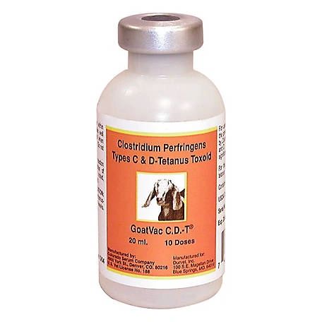 GoatVac C.D.-T Vaccine, 20mL , Each , 10/Case, Durvet 139863