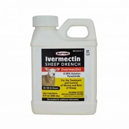 Ivermectin Sheep Drench 0.08% Solution, 240mL, Each ,6/Case , Durvet OM041DU