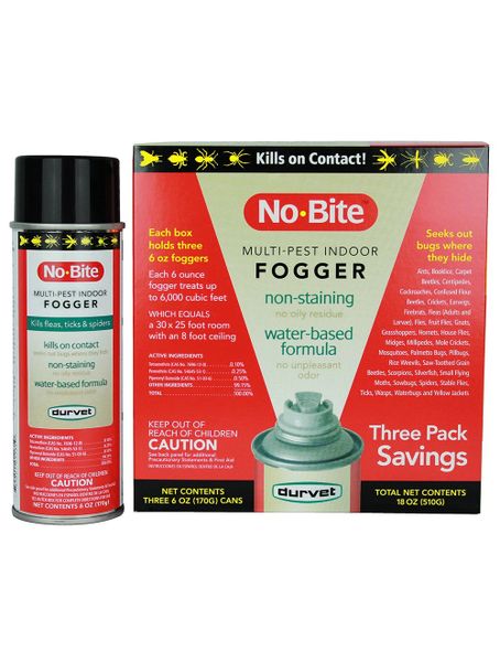 No-Bite Multi-Pest Indoor Fogger, 6oz, Each , 12/Case , Durvet 011-1135