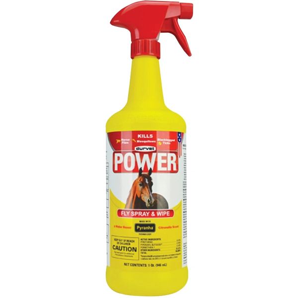 Power Fly Spray and Wipe, 32oz , Each , 12/Case , Durvet 003-1020