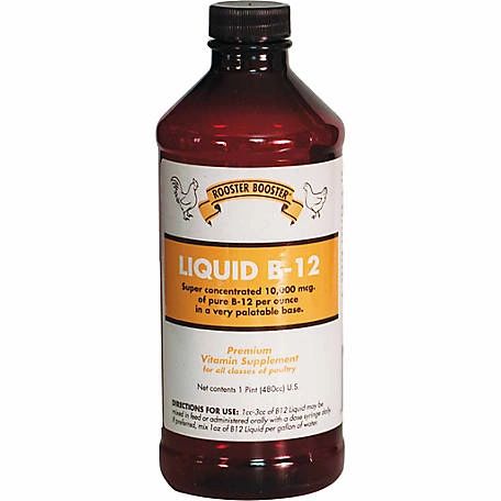 Rooster Booster Liquid B-12, 16oz , Each, Durvet 038-50301