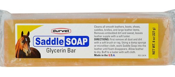 Saddle Soap Glycerin Bar 8 oz, 12/Case , Durvet 011-53700