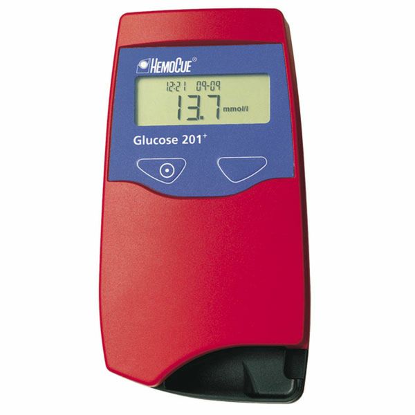 Hemocue Glucose 201 Analyzer Promo Package Glucose 201 Analyzer (mg/dL) with Glucose 201 Individually Packaged Microcuvettes, 100/bx, Eurotol Glucose Control Solution High & Low, 1 vial each , Hemocue G1PROMO