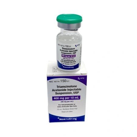 Triamcinolone Acetonide , 40 mg / mL Injection Multiple Dose Vial 10 mL , Each , NorthStar 6714015001