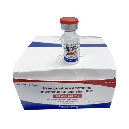 Triamcinolone Acetonide 40 mg / mL Injection Single Dose Vial 1 mL, 25/Pack , NorthStar 16714013025