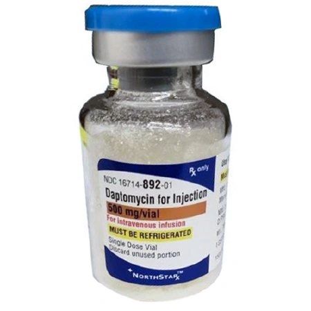 Daptomycin 500 mg Injection Single Use Vial 10 mL , NorthStar 16714089201