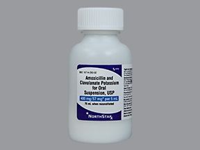 Amoxicillin / Potassium Clavulanate 400 mg - 57 mg / 5 mL Suspension Bottle 75 mL , NorthStar 16714029302