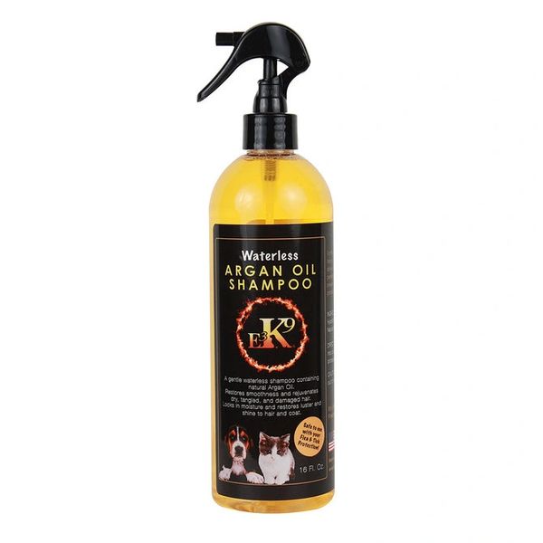 E3 K9 Waterless Argan Oil Shampoo Size 16oz , Each , Elite 011-4016