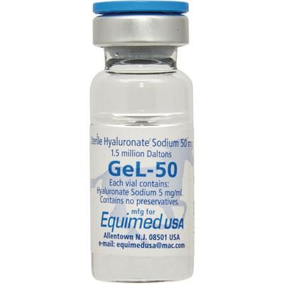 Gel-50 (Hyaluronate Sodium), Sterile, 10mL , Equimed GEL-50-10ML