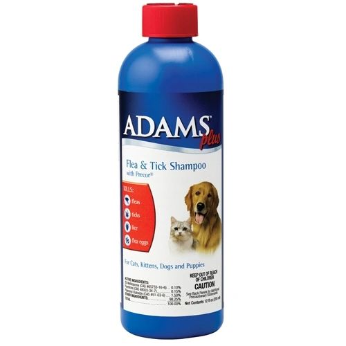 Adams Plus Flea and Tick Shampoo with Precor, 12oz ,Each , 12/Case , Farnam 100503441