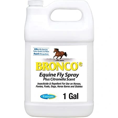 Bronco-E Equine Fly Spray Refill, Plus Citronella Scent, 1 Gallon , Farnam 100502327