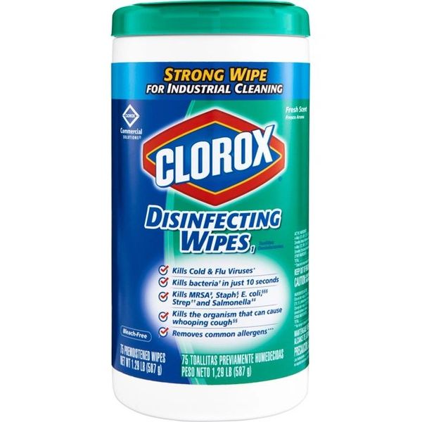 Colorox Disinfectant Wipes 75 Wet Wipes , Fresh Scent 1 Lb, 32 oz. Colorx-Fresshscent