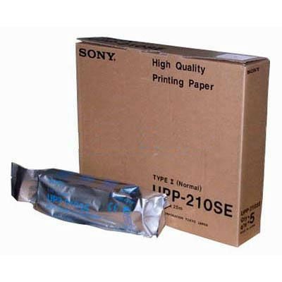 Media Paper Sony 25mm X 210 MM White , 5/Case , Cardinal UPP-210SE