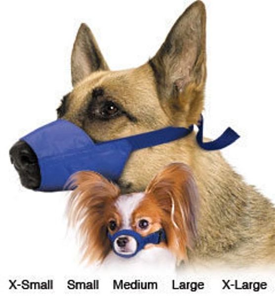 Quick Dog Muzzle, Blue, 3X-Large , Each , Furry Footed Friends M-06