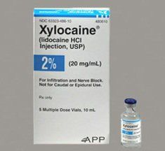 Xylocaine Lidocaine HCl 2%, 20 mg / mL Injection Multiple Dose Vial 10 mL, 25/Pack , Fresenius 63323048617