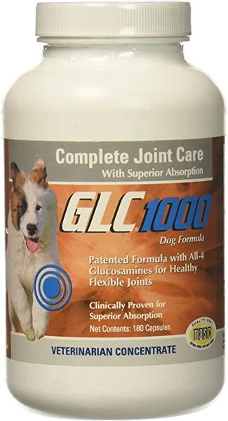 GLC 1000 Dog Formula, Complete Joint Care with Superior Absorption, 180 Capsules , GLC Direct 838471001017