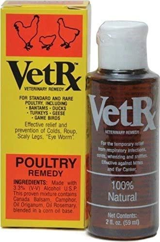 VetRx Veterinary Remedy for Poultry, 100% Natural, 2oz , 12/Case , Goodwinol VET-PY-2Z-X