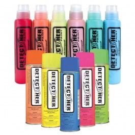 Detect-Her Tail Paint Spray with Inverted Tip, Fluorescent Green, 13oz , 12/Case , Detect Her Green