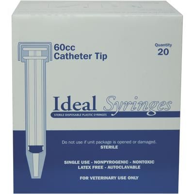 Ideal Disposable Syringes 60 cc, Catheter Tip, Hard Packed, 200/Box , 200/Case , NEOGEN 8895