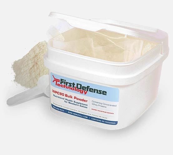 First Defense Technology 90-Dose Bulk Powder, Nutritional Health Supplement for Newborn Calves, 375gm , ImmuCell 7590