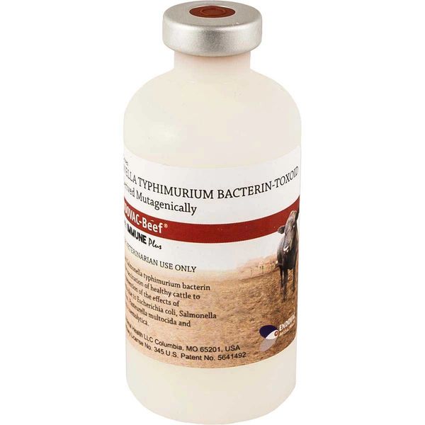 Endovac-Beef with ImmunePlus Salmonella Typhimurium Bacterin Cattle Vaccine, 100mL, Immvac 052