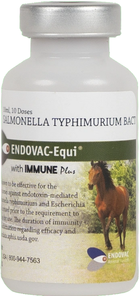 Endovac-Equi with ImmunePlus Salmonella Typhimurium Bacterin Equine Vaccine, 10mL , Immvac 021