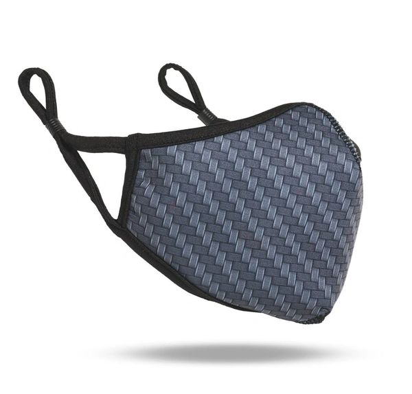 iDT X-1 Antimicrobial Fabric Mask w/ Ear Loops, Large, Carbon Print , 10/Pack , Ion Defense IDT_X1CPL