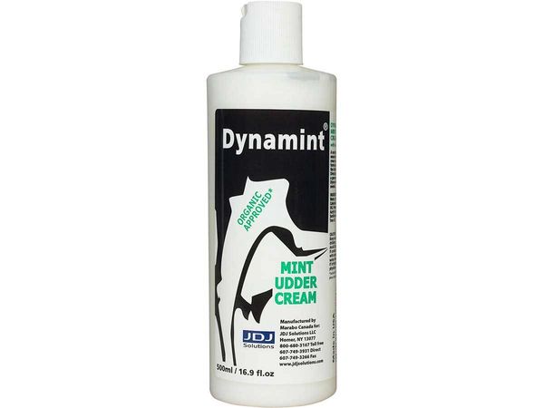 Dynamint Mint Udder Cream, White, 500mL, Each , 12/Case , JDJ DYN 500-WH