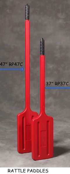 Kane Rattle Paddle, Red, 47", 12/Case , Kane RP47C