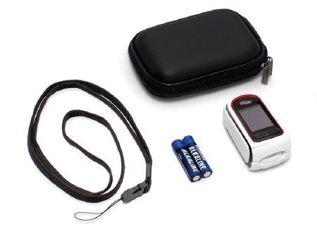 Fingertip Pulse Oximeter MightySat Battery Operated Audible and Visible Alarm , Masimo 9709