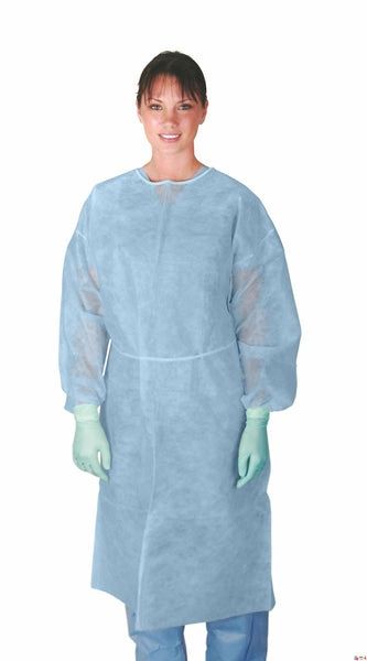 Medline Disposable SMS Lightweight Cover Isolation Gowns with Full Back , 50/Case , Medline NON27236B