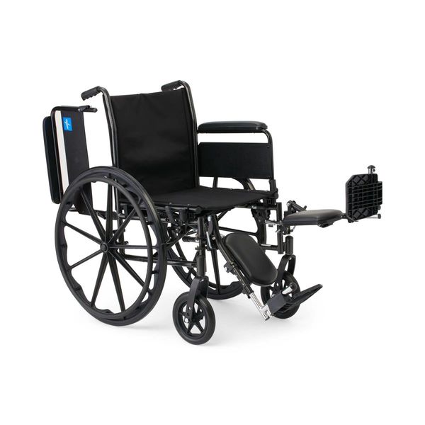 K3 Guardian 16" Wide Wheelchair with Full-Length Arms and Elevating Leg Rests , Medline K3166N14E