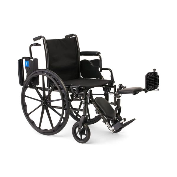 K3 Guardian 16" Wide Wheelchair with Desk-Length Arms and Elevating Leg Rests Medline , K3166N24E